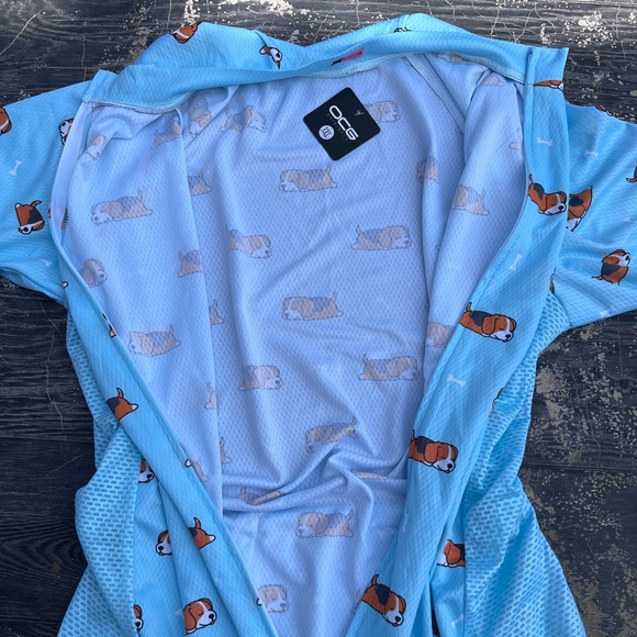 WOMEN'S SLEEPING BEAGLE SHORT SLEEVE CYCLING JERSEY Size 3XL - Picture 7 of 7